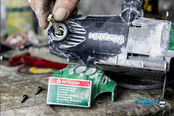 How To Change The Brushes In A Hand Held Tile Saw ✅