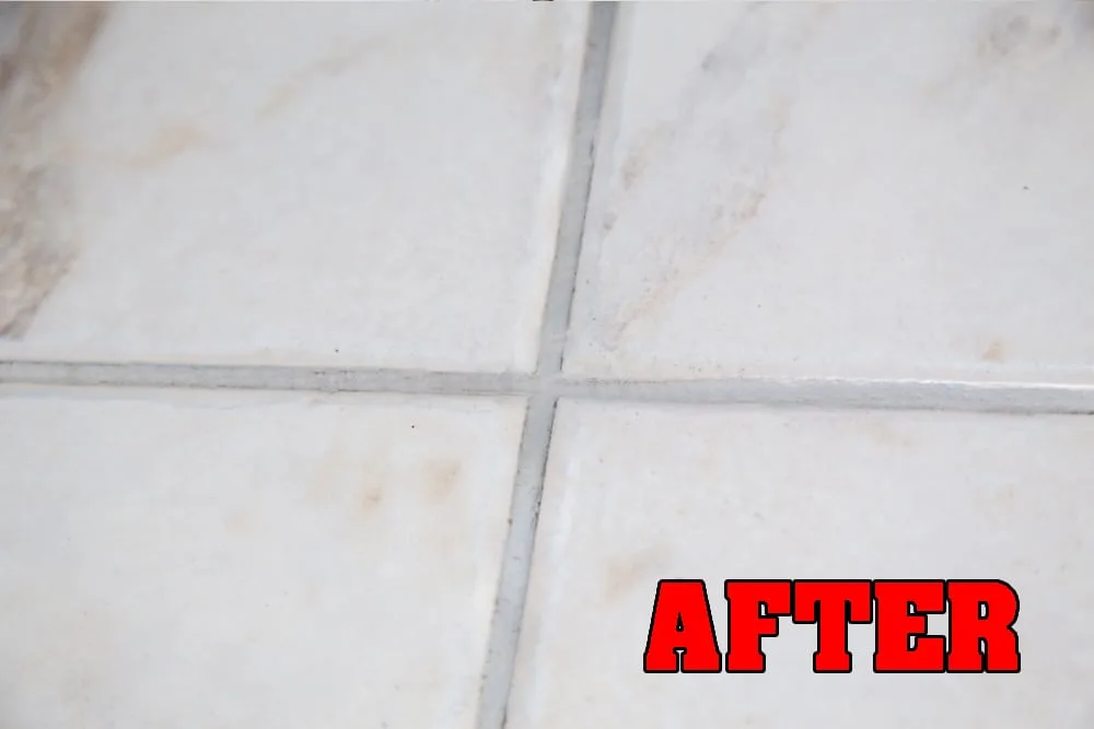 clean sparkling tiles after steam mop cleaning