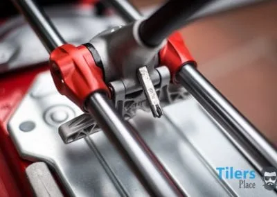 Detailed photo of tile cutter handle