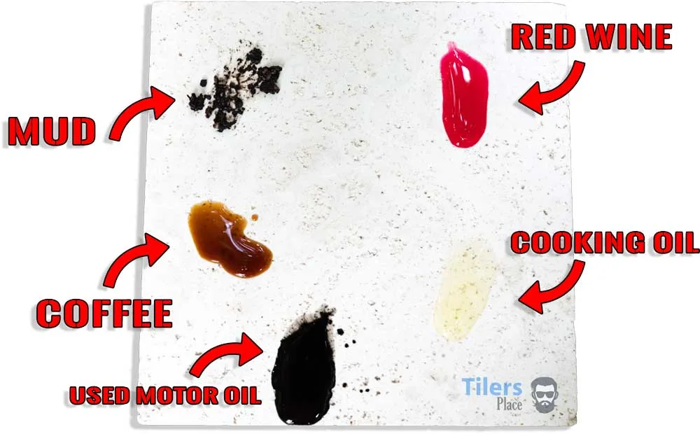 Stains Applied To Tile