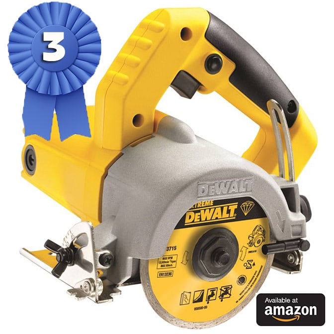 Handheld tile deals wet saw