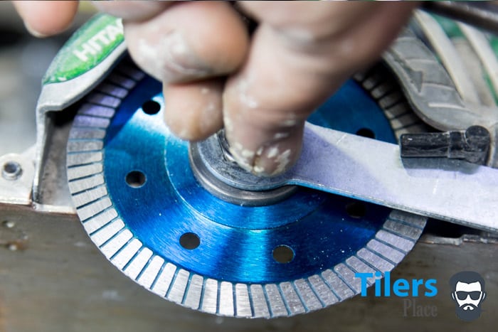 HOW TO CHANGE A TILE SAW BLADE