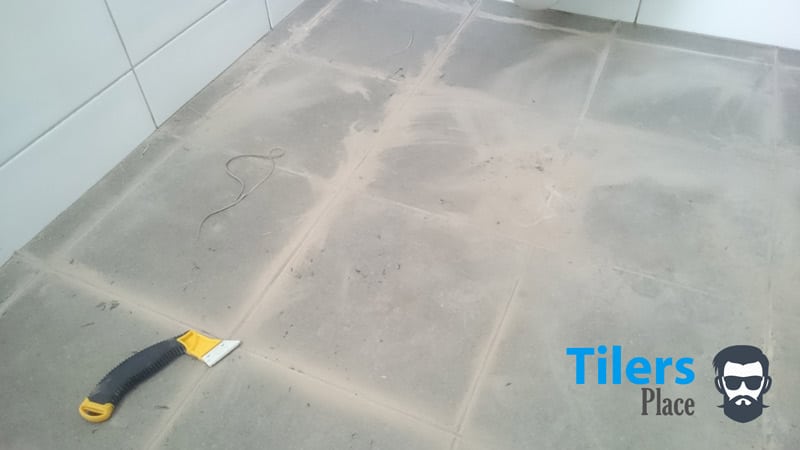 remove grout from ceramic tile