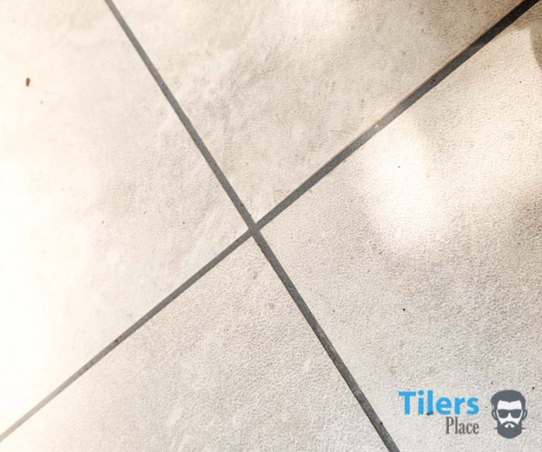 discoloured grout bathroom
