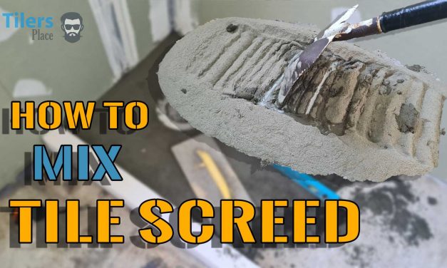 How To Mix Tile Screed/Mud