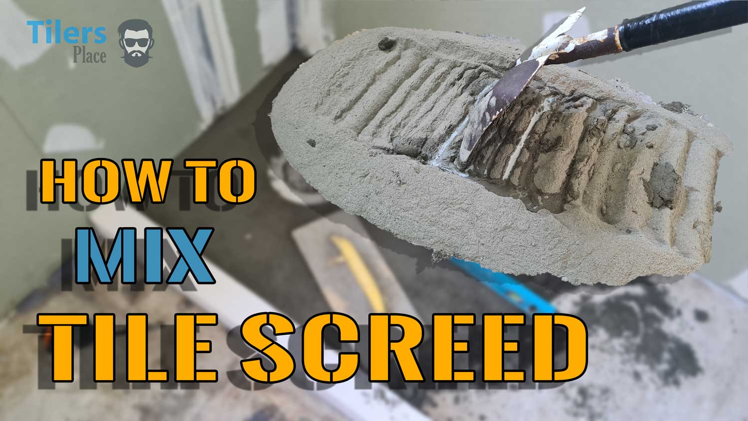 how to mix tile screed mud