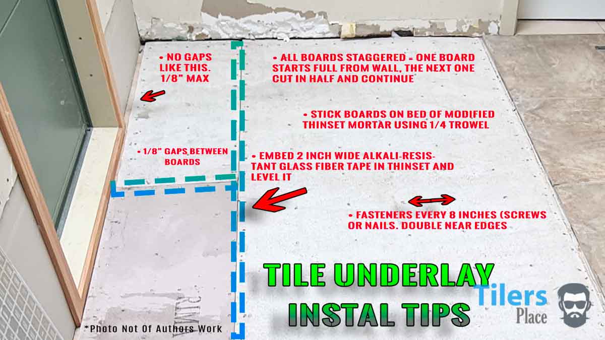 Tips For Installing Tile Underlay